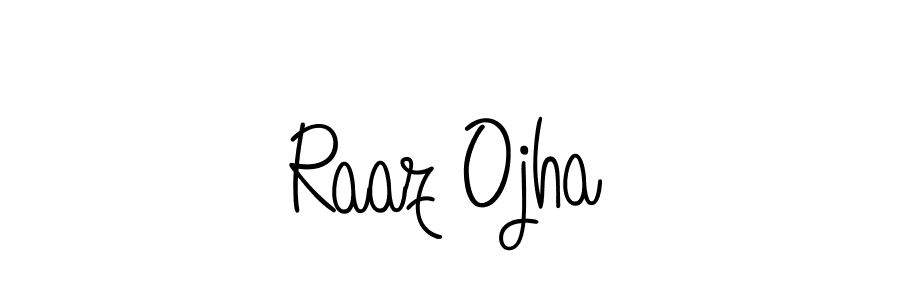 Angelique-Rose-font-FFP is a professional signature style that is perfect for those who want to add a touch of class to their signature. It is also a great choice for those who want to make their signature more unique. Get Raaz Ojha name to fancy signature for free. Raaz Ojha signature style 5 images and pictures png