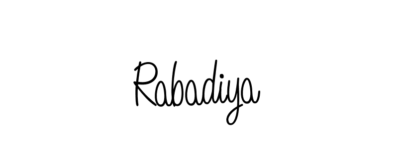 Make a beautiful signature design for name Rabadiya. Use this online signature maker to create a handwritten signature for free. Rabadiya signature style 5 images and pictures png