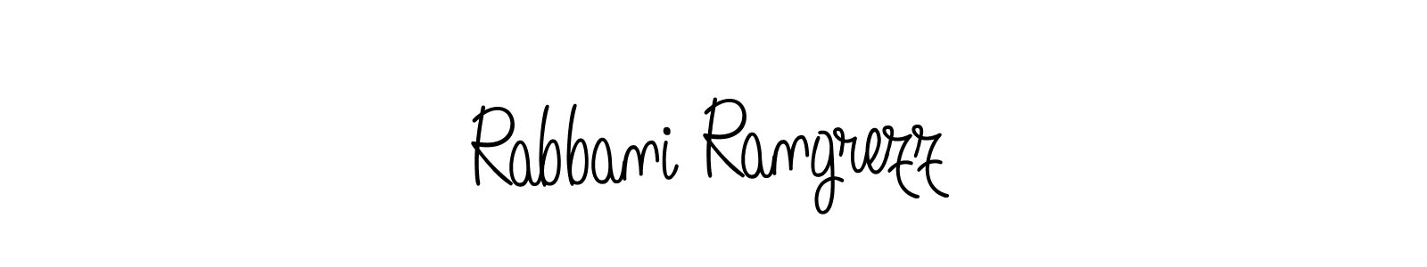 Make a short Rabbani Rangrezz signature style. Manage your documents anywhere anytime using Angelique-Rose-font-FFP. Create and add eSignatures, submit forms, share and send files easily. Rabbani Rangrezz signature style 5 images and pictures png