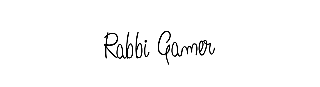 if you are searching for the best signature style for your name Rabbi Gamer. so please give up your signature search. here we have designed multiple signature styles  using Angelique-Rose-font-FFP. Rabbi Gamer signature style 5 images and pictures png