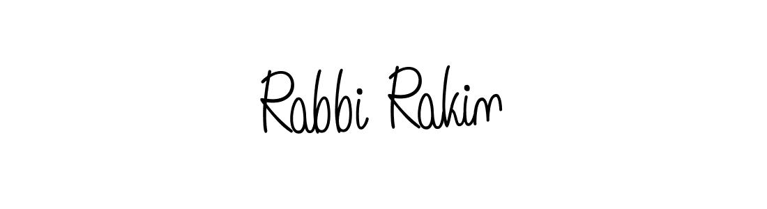 The best way (Angelique-Rose-font-FFP) to make a short signature is to pick only two or three words in your name. The name Rabbi Rakin include a total of six letters. For converting this name. Rabbi Rakin signature style 5 images and pictures png