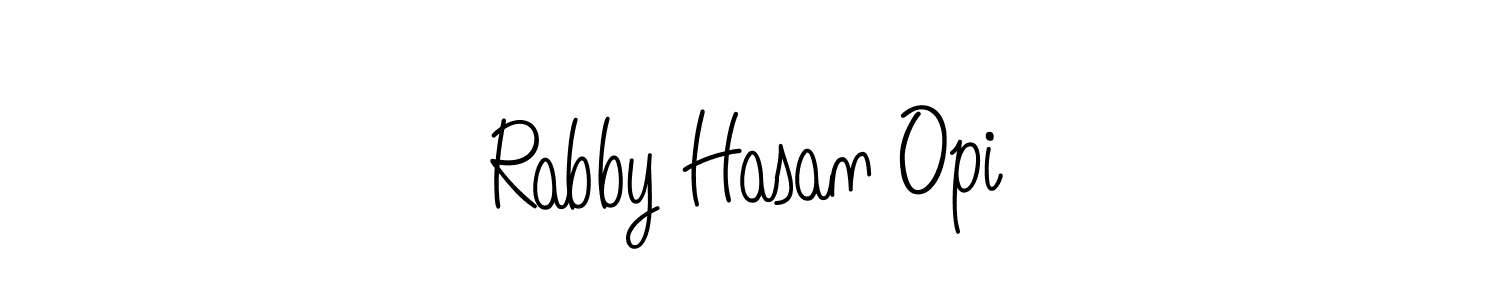 Similarly Angelique-Rose-font-FFP is the best handwritten signature design. Signature creator online .You can use it as an online autograph creator for name Rabby Hasan Opi. Rabby Hasan Opi signature style 5 images and pictures png