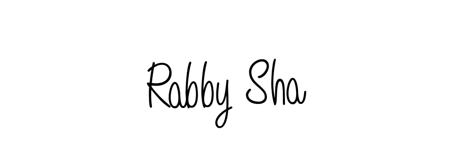 Angelique-Rose-font-FFP is a professional signature style that is perfect for those who want to add a touch of class to their signature. It is also a great choice for those who want to make their signature more unique. Get Rabby Sha name to fancy signature for free. Rabby Sha signature style 5 images and pictures png