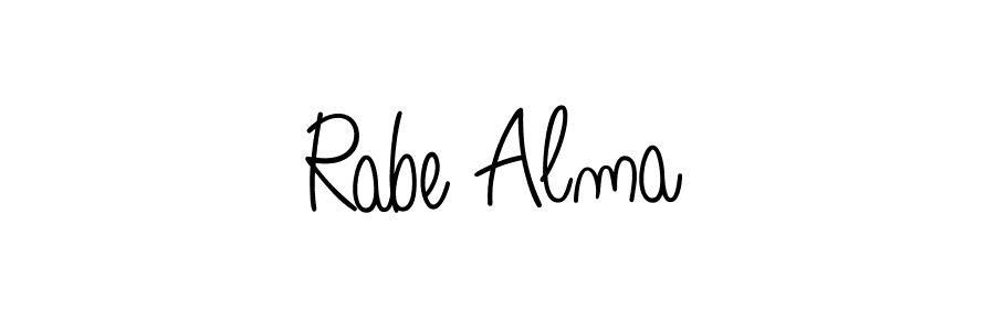 How to Draw Rabe Alma signature style? Angelique-Rose-font-FFP is a latest design signature styles for name Rabe Alma. Rabe Alma signature style 5 images and pictures png