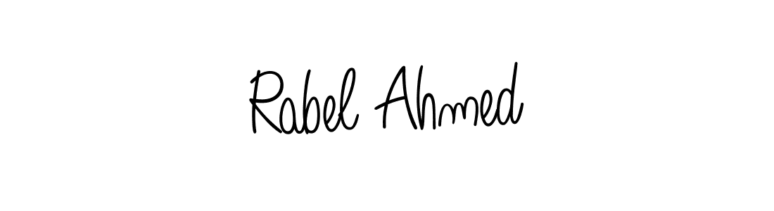 Also we have Rabel Ahmed name is the best signature style. Create professional handwritten signature collection using Angelique-Rose-font-FFP autograph style. Rabel Ahmed signature style 5 images and pictures png