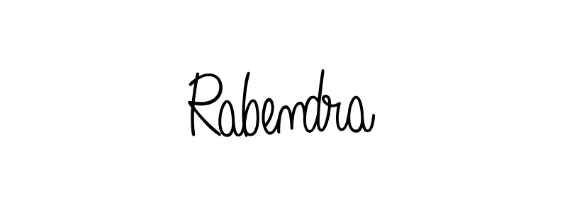 Design your own signature with our free online signature maker. With this signature software, you can create a handwritten (Angelique-Rose-font-FFP) signature for name Rabendra. Rabendra signature style 5 images and pictures png