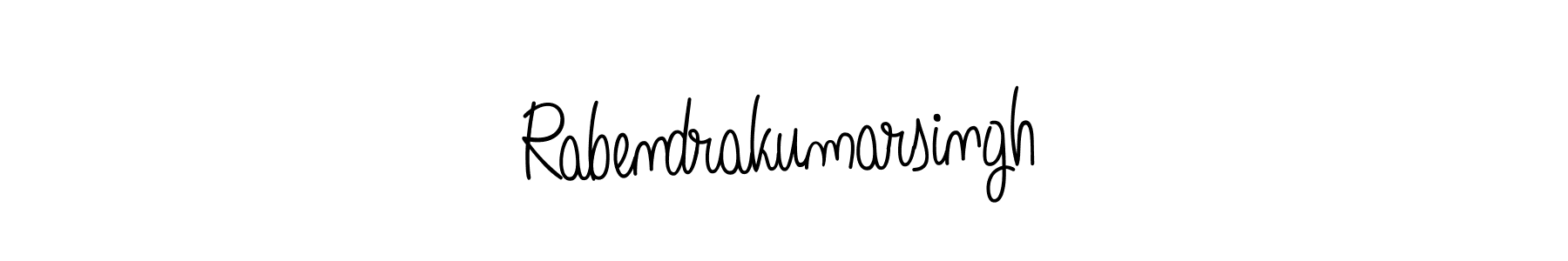How to make Rabendrakumarsingh name signature. Use Angelique-Rose-font-FFP style for creating short signs online. This is the latest handwritten sign. Rabendrakumarsingh signature style 5 images and pictures png