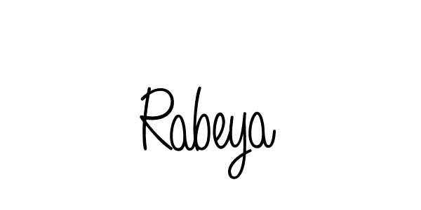 Rabeya stylish signature style. Best Handwritten Sign (Angelique-Rose-font-FFP) for my name. Handwritten Signature Collection Ideas for my name Rabeya. Rabeya signature style 5 images and pictures png