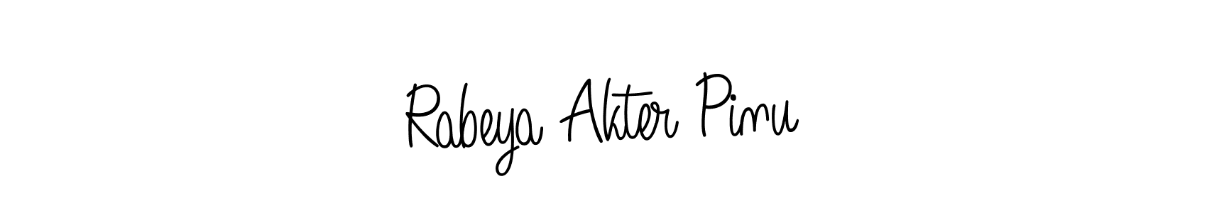 Similarly Angelique-Rose-font-FFP is the best handwritten signature design. Signature creator online .You can use it as an online autograph creator for name Rabeya Akter Pinu. Rabeya Akter Pinu signature style 5 images and pictures png