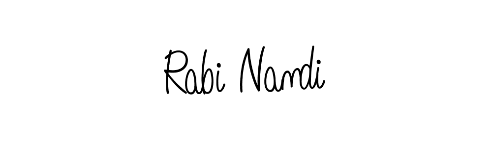 Create a beautiful signature design for name Rabi Nandi. With this signature (Angelique-Rose-font-FFP) fonts, you can make a handwritten signature for free. Rabi Nandi signature style 5 images and pictures png