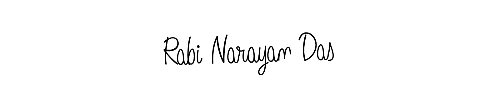 Use a signature maker to create a handwritten signature online. With this signature software, you can design (Angelique-Rose-font-FFP) your own signature for name Rabi Narayan Das. Rabi Narayan Das signature style 5 images and pictures png