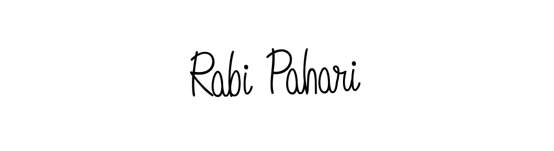 How to make Rabi Pahari name signature. Use Angelique-Rose-font-FFP style for creating short signs online. This is the latest handwritten sign. Rabi Pahari signature style 5 images and pictures png