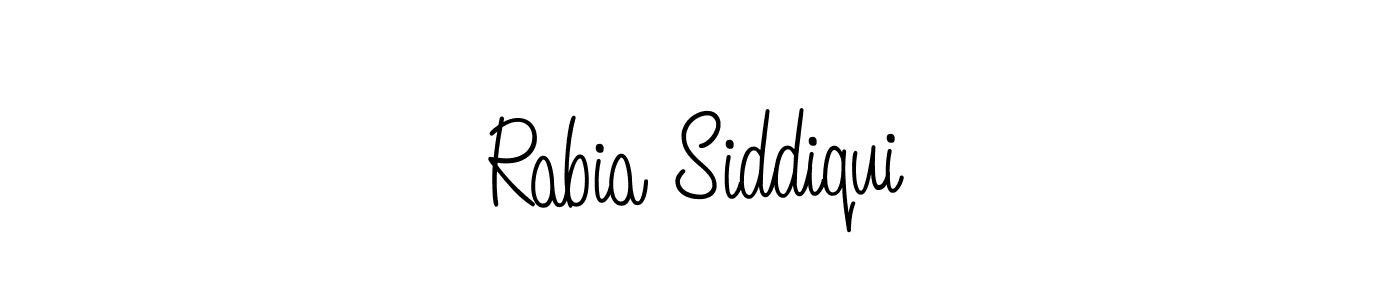 It looks lik you need a new signature style for name Rabia Siddiqui. Design unique handwritten (Angelique-Rose-font-FFP) signature with our free signature maker in just a few clicks. Rabia Siddiqui signature style 5 images and pictures png