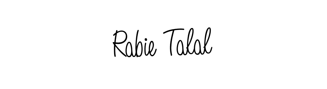 Angelique-Rose-font-FFP is a professional signature style that is perfect for those who want to add a touch of class to their signature. It is also a great choice for those who want to make their signature more unique. Get Rabie Talal name to fancy signature for free. Rabie Talal signature style 5 images and pictures png