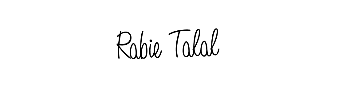 Design your own signature with our free online signature maker. With this signature software, you can create a handwritten (Angelique-Rose-font-FFP) signature for name Rabie Talal. Rabie Talal signature style 5 images and pictures png