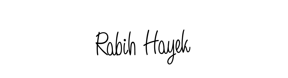 Also we have Rabih Hayek name is the best signature style. Create professional handwritten signature collection using Angelique-Rose-font-FFP autograph style. Rabih Hayek signature style 5 images and pictures png