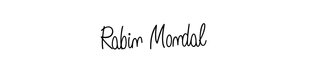 Angelique-Rose-font-FFP is a professional signature style that is perfect for those who want to add a touch of class to their signature. It is also a great choice for those who want to make their signature more unique. Get Rabin Mondal name to fancy signature for free. Rabin Mondal signature style 5 images and pictures png