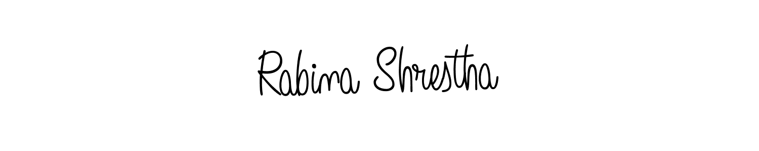 Make a beautiful signature design for name Rabina Shrestha. Use this online signature maker to create a handwritten signature for free. Rabina Shrestha signature style 5 images and pictures png