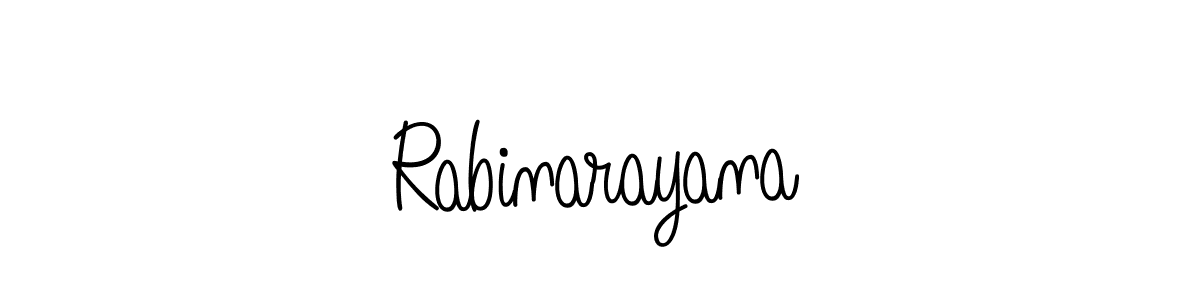 How to make Rabinarayana name signature. Use Angelique-Rose-font-FFP style for creating short signs online. This is the latest handwritten sign. Rabinarayana signature style 5 images and pictures png