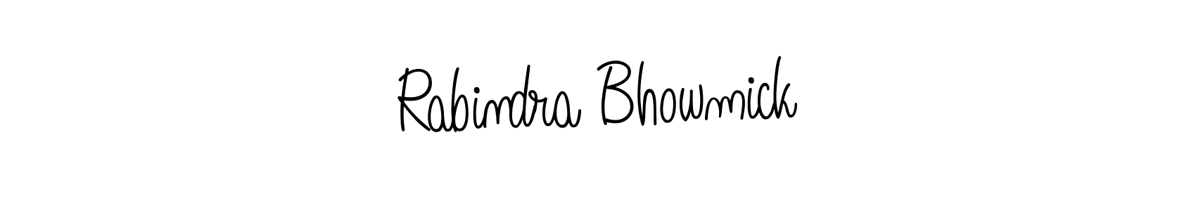Design your own signature with our free online signature maker. With this signature software, you can create a handwritten (Angelique-Rose-font-FFP) signature for name Rabindra Bhowmick. Rabindra Bhowmick signature style 5 images and pictures png