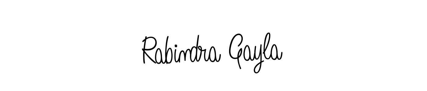 How to make Rabindra Gayla signature? Angelique-Rose-font-FFP is a professional autograph style. Create handwritten signature for Rabindra Gayla name. Rabindra Gayla signature style 5 images and pictures png