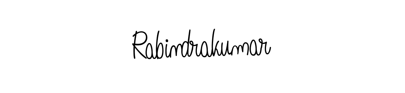 How to make Rabindrakumar name signature. Use Angelique-Rose-font-FFP style for creating short signs online. This is the latest handwritten sign. Rabindrakumar signature style 5 images and pictures png