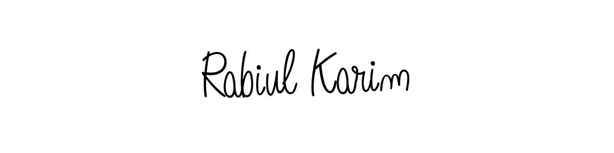 Rabiul Karim stylish signature style. Best Handwritten Sign (Angelique-Rose-font-FFP) for my name. Handwritten Signature Collection Ideas for my name Rabiul Karim. Rabiul Karim signature style 5 images and pictures png