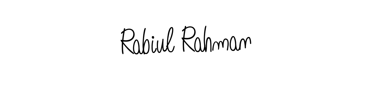 Design your own signature with our free online signature maker. With this signature software, you can create a handwritten (Angelique-Rose-font-FFP) signature for name Rabiul Rahman. Rabiul Rahman signature style 5 images and pictures png