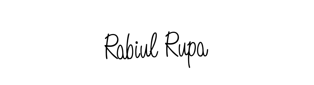 How to make Rabiul Rupa signature? Angelique-Rose-font-FFP is a professional autograph style. Create handwritten signature for Rabiul Rupa name. Rabiul Rupa signature style 5 images and pictures png