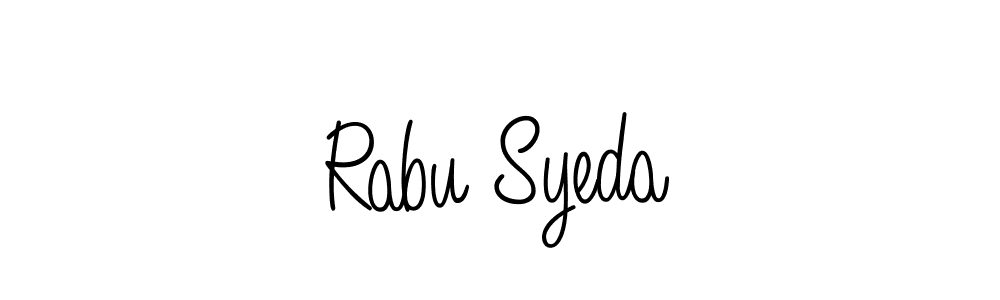 How to Draw Rabu Syeda signature style? Angelique-Rose-font-FFP is a latest design signature styles for name Rabu Syeda. Rabu Syeda signature style 5 images and pictures png