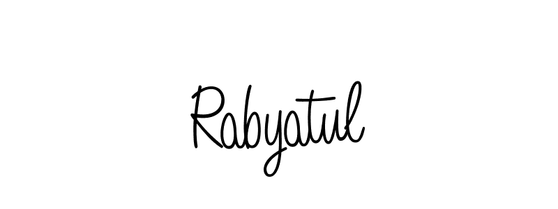 Make a short Rabyatul signature style. Manage your documents anywhere anytime using Angelique-Rose-font-FFP. Create and add eSignatures, submit forms, share and send files easily. Rabyatul signature style 5 images and pictures png