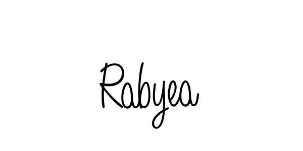 How to Draw Rabyea signature style? Angelique-Rose-font-FFP is a latest design signature styles for name Rabyea. Rabyea signature style 5 images and pictures png