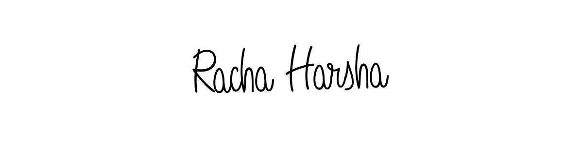 Once you've used our free online signature maker to create your best signature Angelique-Rose-font-FFP style, it's time to enjoy all of the benefits that Racha Harsha name signing documents. Racha Harsha signature style 5 images and pictures png
