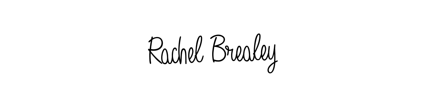 Make a beautiful signature design for name Rachel Brealey. With this signature (Angelique-Rose-font-FFP) style, you can create a handwritten signature for free. Rachel Brealey signature style 5 images and pictures png