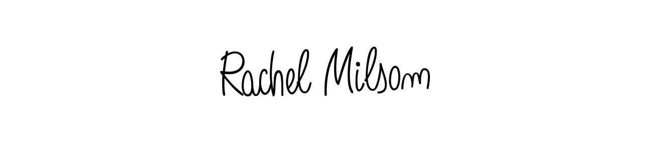 It looks lik you need a new signature style for name Rachel Milsom. Design unique handwritten (Angelique-Rose-font-FFP) signature with our free signature maker in just a few clicks. Rachel Milsom signature style 5 images and pictures png