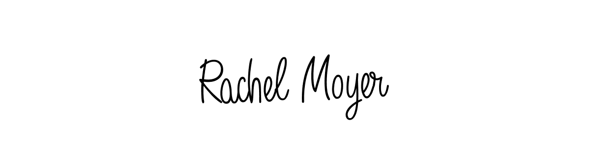 How to make Rachel Moyer name signature. Use Angelique-Rose-font-FFP style for creating short signs online. This is the latest handwritten sign. Rachel Moyer signature style 5 images and pictures png