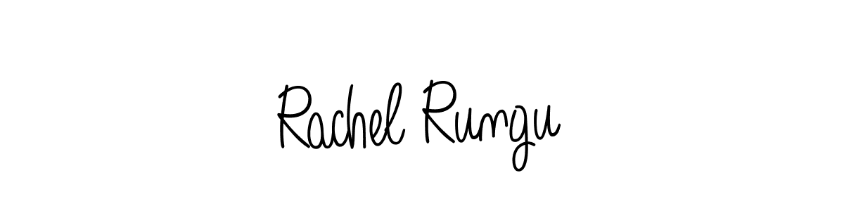 How to make Rachel Rungu signature? Angelique-Rose-font-FFP is a professional autograph style. Create handwritten signature for Rachel Rungu name. Rachel Rungu signature style 5 images and pictures png