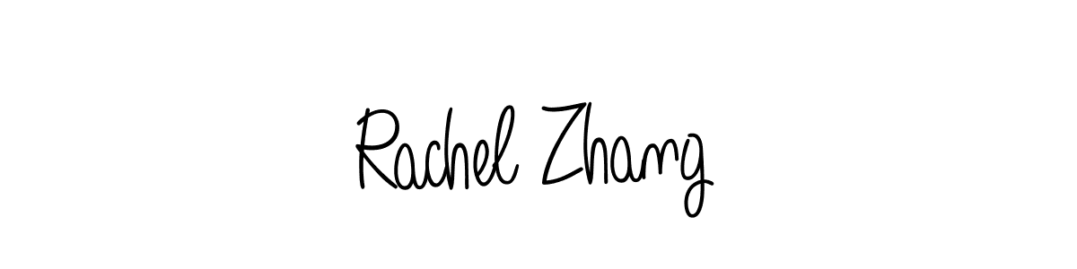 How to make Rachel Zhang name signature. Use Angelique-Rose-font-FFP style for creating short signs online. This is the latest handwritten sign. Rachel Zhang signature style 5 images and pictures png