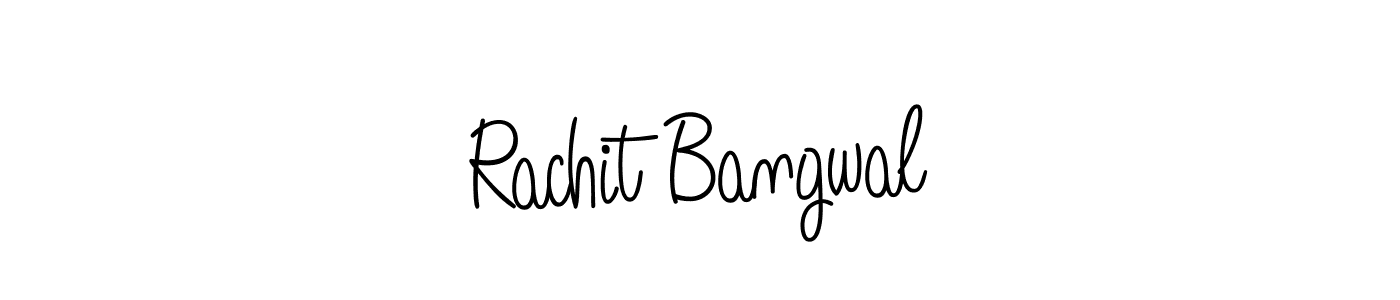 Design your own signature with our free online signature maker. With this signature software, you can create a handwritten (Angelique-Rose-font-FFP) signature for name Rachit Bangwal. Rachit Bangwal signature style 5 images and pictures png