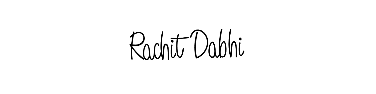 Also we have Rachit Dabhi name is the best signature style. Create professional handwritten signature collection using Angelique-Rose-font-FFP autograph style. Rachit Dabhi signature style 5 images and pictures png