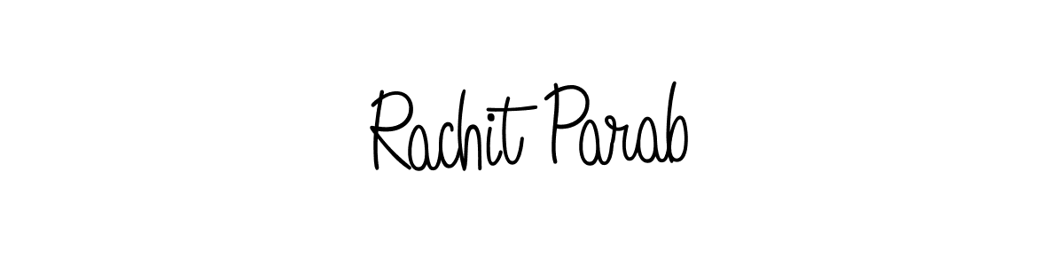 The best way (Angelique-Rose-font-FFP) to make a short signature is to pick only two or three words in your name. The name Rachit Parab include a total of six letters. For converting this name. Rachit Parab signature style 5 images and pictures png