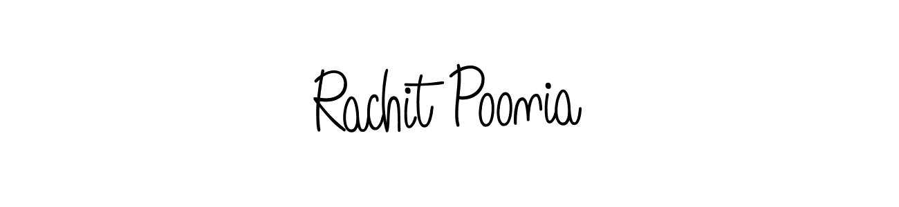 You can use this online signature creator to create a handwritten signature for the name Rachit Poonia. This is the best online autograph maker. Rachit Poonia signature style 5 images and pictures png