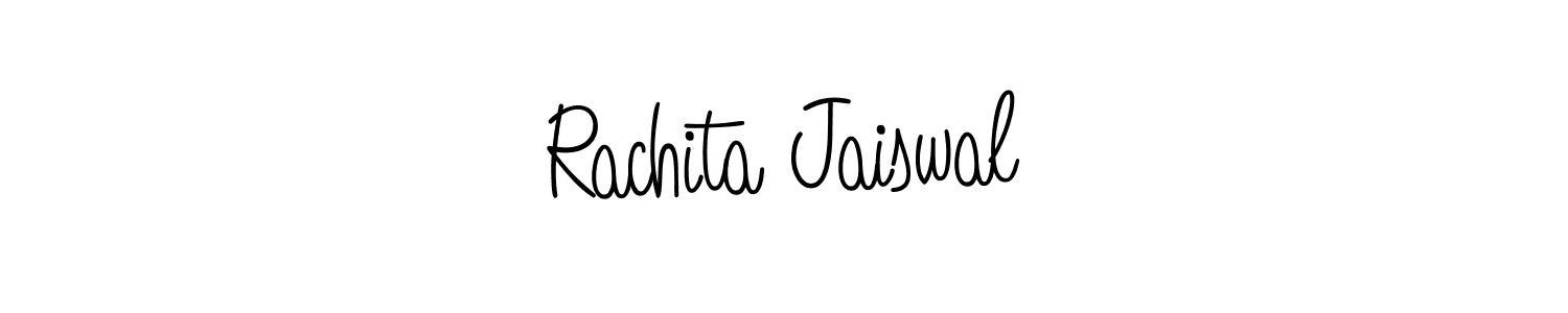 Also we have Rachita Jaiswal name is the best signature style. Create professional handwritten signature collection using Angelique-Rose-font-FFP autograph style. Rachita Jaiswal signature style 5 images and pictures png