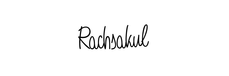 You should practise on your own different ways (Angelique-Rose-font-FFP) to write your name (Rachsakul) in signature. don't let someone else do it for you. Rachsakul signature style 5 images and pictures png