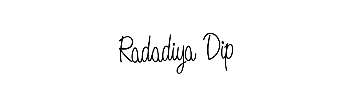 It looks lik you need a new signature style for name Radadiya Dip. Design unique handwritten (Angelique-Rose-font-FFP) signature with our free signature maker in just a few clicks. Radadiya Dip signature style 5 images and pictures png