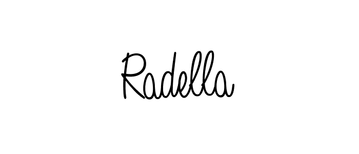 Use a signature maker to create a handwritten signature online. With this signature software, you can design (Angelique-Rose-font-FFP) your own signature for name Radella. Radella signature style 5 images and pictures png