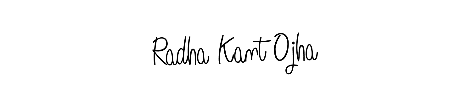 How to make Radha Kant Ojha name signature. Use Angelique-Rose-font-FFP style for creating short signs online. This is the latest handwritten sign. Radha Kant Ojha signature style 5 images and pictures png