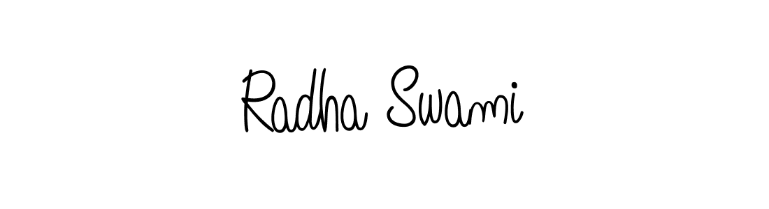 Use a signature maker to create a handwritten signature online. With this signature software, you can design (Angelique-Rose-font-FFP) your own signature for name Radha Swami. Radha Swami signature style 5 images and pictures png