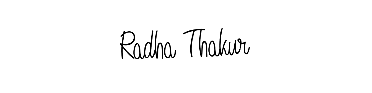 How to make Radha Thakur name signature. Use Angelique-Rose-font-FFP style for creating short signs online. This is the latest handwritten sign. Radha Thakur signature style 5 images and pictures png