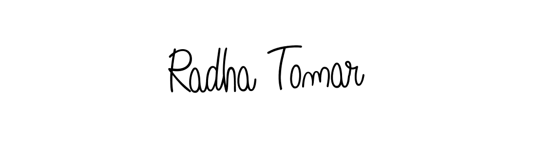 if you are searching for the best signature style for your name Radha Tomar. so please give up your signature search. here we have designed multiple signature styles  using Angelique-Rose-font-FFP. Radha Tomar signature style 5 images and pictures png